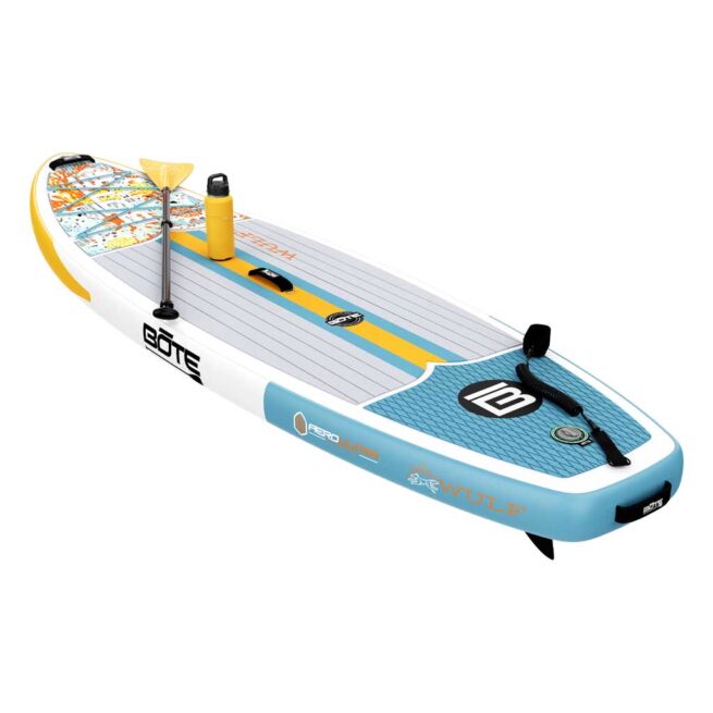 Bote Wulf 10'4" Inflatable paddle board with paddle. Riverbound SPorts Paddle Company