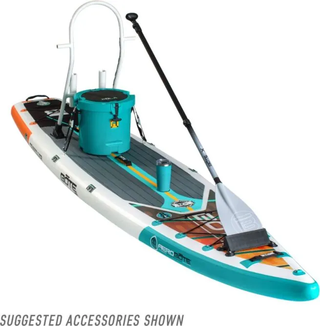 Bote Boards Traveler Touring inflatable SUP with accessories. Available at Riverbound Sports in Tempe, Arizona.