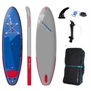 Starboard iGO SUP 10'8" x 33" Single Chamber Deluxe inflatable paddleboard package. Available at Riverbound Sports in Tempe, Arizona.