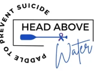 Paddle to prevent suicide - Head Above Water banner for September 9th, 2023 Butcher Jones Paddle.