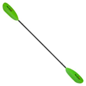 Aqua Bound Fiberglass Sting Ray Kayak Paddle in electric green. Available at Riverbound Sports in Tempe, Arizona.