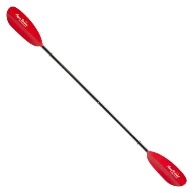 Aqua Bound Fiberglass Sting Ray Kayak Paddle in sunset red. Available at Riverbound Sports in Tempe, Arizona.