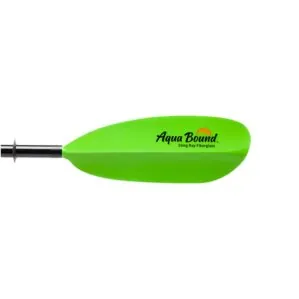 Aqua Bound Fiberglass Sting Ray Kayak Paddle in electric green. Available at Riverbound Sports in Tempe, Arizona.