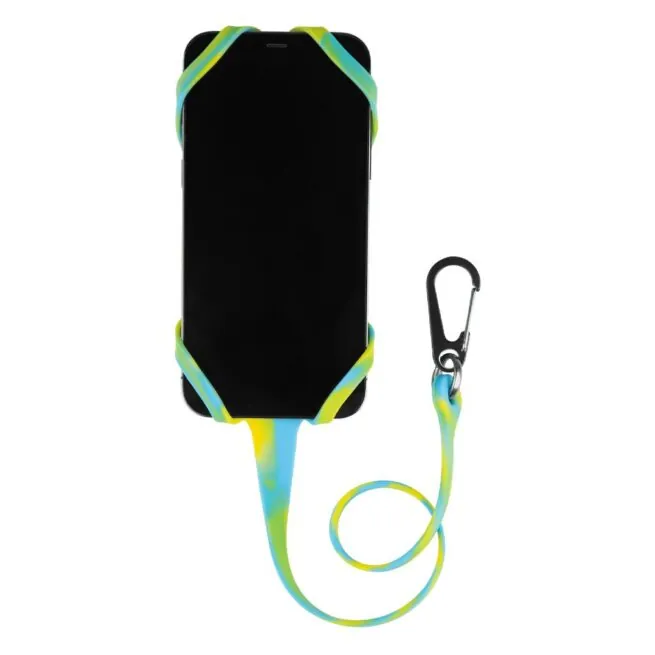 Koala 2.0 Super-Grip Smartphone Harness - tie-dye blue and yellow. Available at Riverbound Sports in Tempe, Arizona.