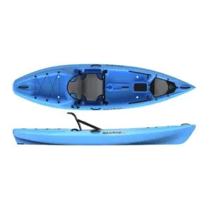 Liquidlogic Kiawak 10.5 SOT kayak in blue color. Available at Riverbound Sports in Tempe, Arizona.