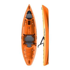 Liquidlogic Kiawak 10.5 SOT kayak in orange color. Available at Riverbound Sports in Tempe, Arizona.