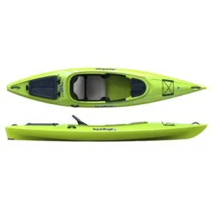 Liquidlogic Saluda 12 sit inside kayak in lime color. Available at Riverbound Sports in Tempe, Arizona.