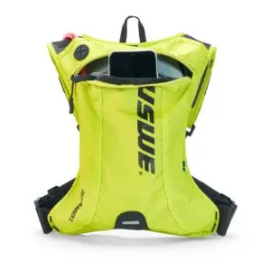 USWE Outlander 2L Hydration Pack in crazy yellow. Available at Riverbound Sports in Tempe, Arizona.