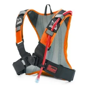 USWE Outlander 2L Hydration Pack in factory orange. Available at Riverbound Sports in Tempe, Arizona.