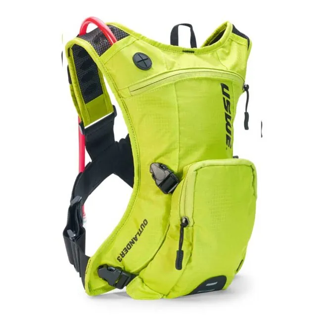 USWE Outlander 3L Hydration Pack in crazy yellow. Available at Riverbound Sports in Tempe, Arizona.