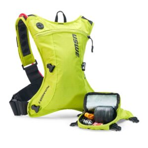 USWE Outlander 3L Hydration Pack in crazy yellow. Available at Riverbound Sports in Tempe, Arizona.