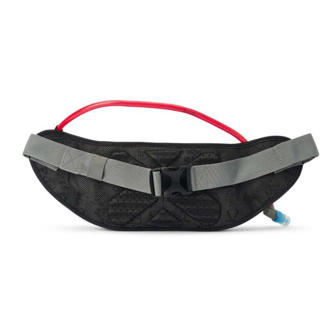 USWE Waist 2L Hydration Pack in carbon black. Available at Riverbound Sports in Tempe, Arizona.