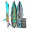 Bote Boards Dues inflatable kayak in Native Aqua color. Available at Riverbound Sports in Tempe, Arizona.