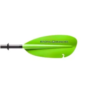 Bending Branches Drift Angler Paddle in electric green blade. Available at Riverbound Sports Paddle Company in Tempe, Arizona.