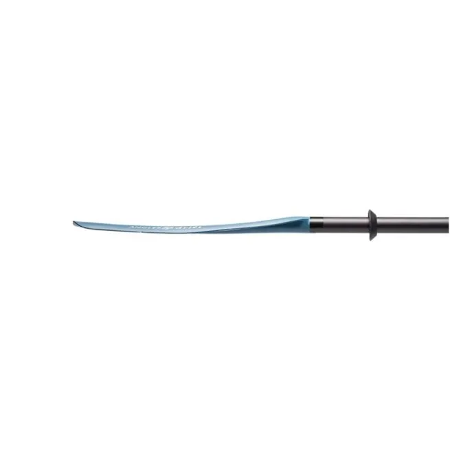 Bending Branches Drift Angler Paddle in tidal blue. side blade angle Available at Riverbound Sports Paddle Company in Tempe, Arizona.
