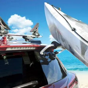 The Malone Auto Racks Channel Loader kayak assist in action. Available at Riverbound Sports in Tempe, Arizona.