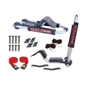 Malone Auto Racks Downloader J Rack Kit. Available at Riverbound Sports paddle Company in Tempe, Arizona.