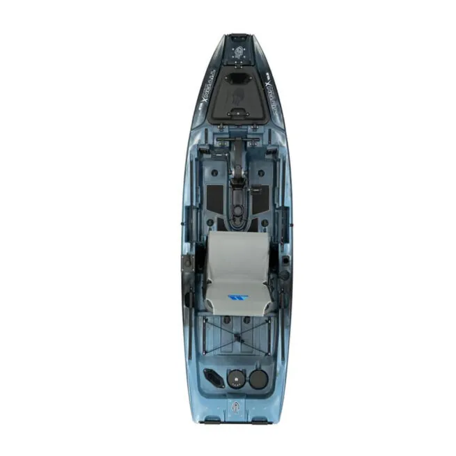 Native Watercraft Titan X 10.5 Propel fishing kayak in wavestrike color top view. Available at Riverbound Sports Paddle Company in Tempe, Arizona.