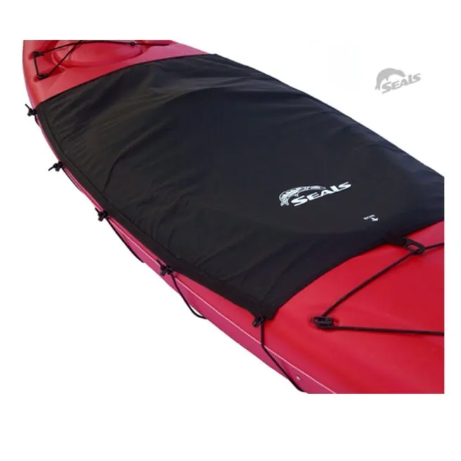 Seals Cockpit Drape in black. Available at Riverbound Paddle Company in Tempe, Arizona.