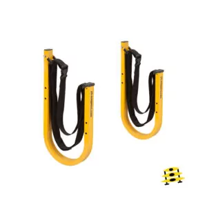 Suspenz EZ Rack SUP storage in yellow. PN: 11-0701 Available at Riverbound Sports in Tempe, Arizona.