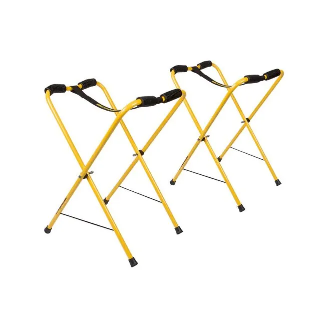 Suspenz Universal large kayak and canoe stands in yellow. Available at Riverbound Sports Paddle Company in Tempe, Arizona.