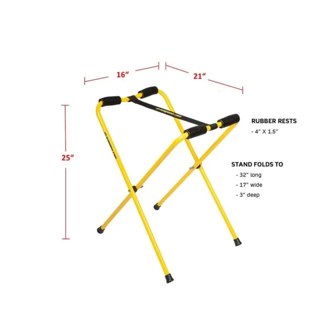 Suspenz Universal large kayak and canoe standsspecs. Available at Riverbound Sports Paddle Company in Tempe, Arizona.