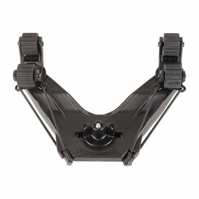 YakAttack black Doubleheader kayak paddle holder. Available at Riverbound Sports in Tempe, Arizona.