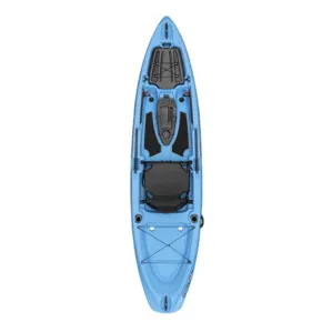 Blue sit-on-top Native Falcon 11 fishing kayak. Riverbound Sports Paddle Company in Tempe, Arizona.