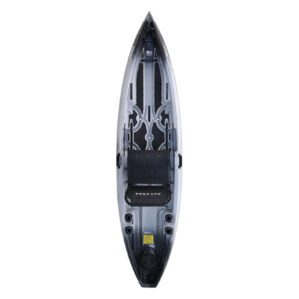 NuCanoe Flint fishing kayak in thunder storm color at Riverbound Sports.