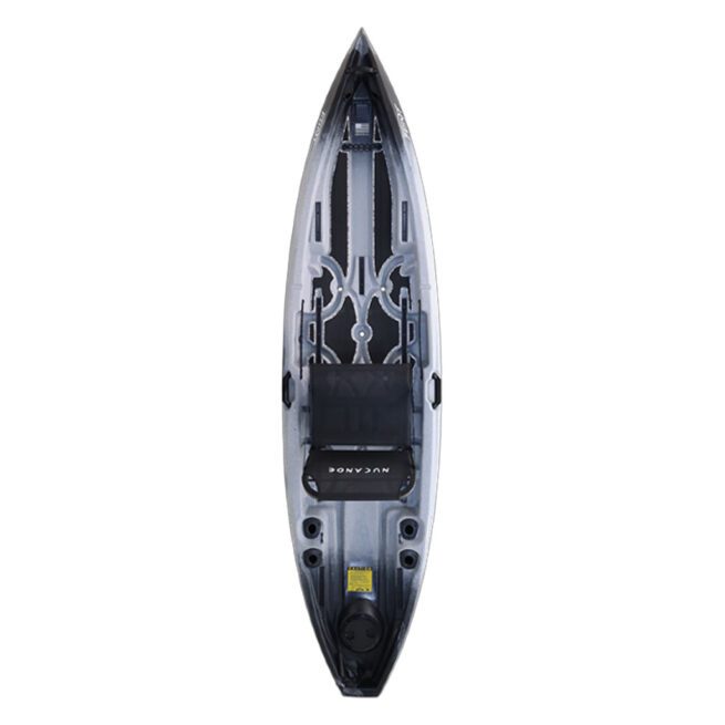 NuCanoe Flint fishing kayak in thunder storm color at Riverbound Sports.