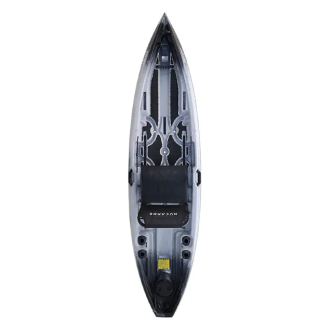 NuCanoe Flint fishing kayak in thunder storm color at Riverbound Sports.