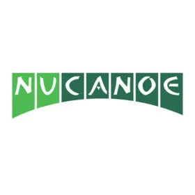 Green NuCanoe logo with curved text design