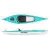 Top and side views of aqua & white Hurricane Santee 116 Sport kayak at Riverbound Sports