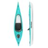 Top and side views of aqua & white Hurricane Santee 116 Sport kayak at Riverbound Sports