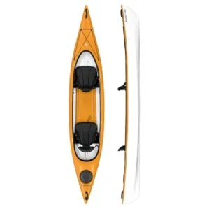 Mango tandem kayak by Hurricane Kayak' side and top image at Riverbound Sports