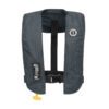 Grey Mustng MIT 100 inflatable life jacket with front buckle and inspection window at Riverbound Sports