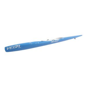 Light Blue and white Kai Wa'a Vega Arc Surf Ski by Ozone at Riverbound Sports.