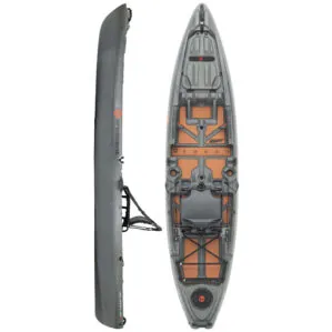 The Crescent Kayak Shoalie in moon rock color at Riverbound Sports.