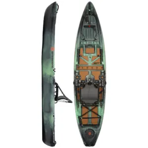 The Crescent Kayak Shoalie in moss color at Riverbound Sports.