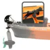 NuCanoe Unlimited Foot Steering split image. Available at Riverbound Sports in Tempe, Arizona.