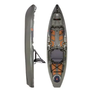 The Crescent Kayak Smallie in moon rock color at Riverbound Sports.