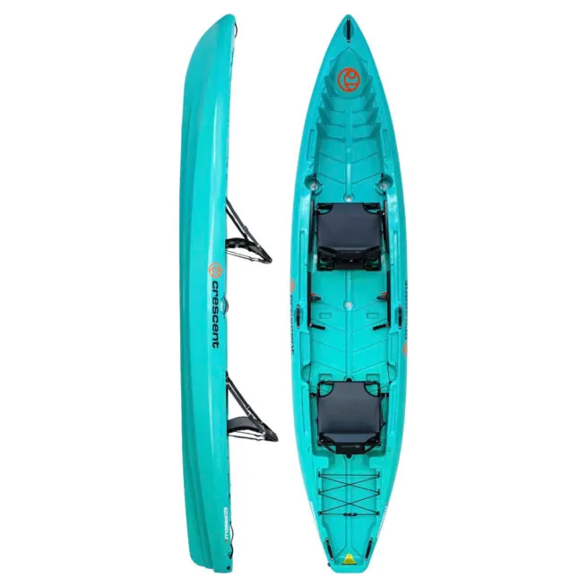 Crescent Crew Tandem Kayak in Emerald Coast color is available at Riverbound Sports in Tempe, Arizona.