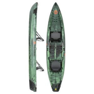 Crescent Crew Tandem Kayak in moss color is available at Riverbound Sports in Tempe, Arizona.