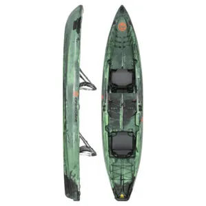 Crescent Crew Tandem Kayak in moss color is available at Riverbound Sports in Tempe, Arizona.