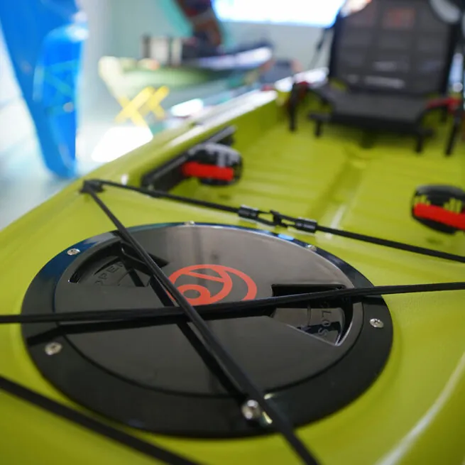 Crescent Kayaks UltrLite Kayaks deck storage. Available at Riverbound Sports.