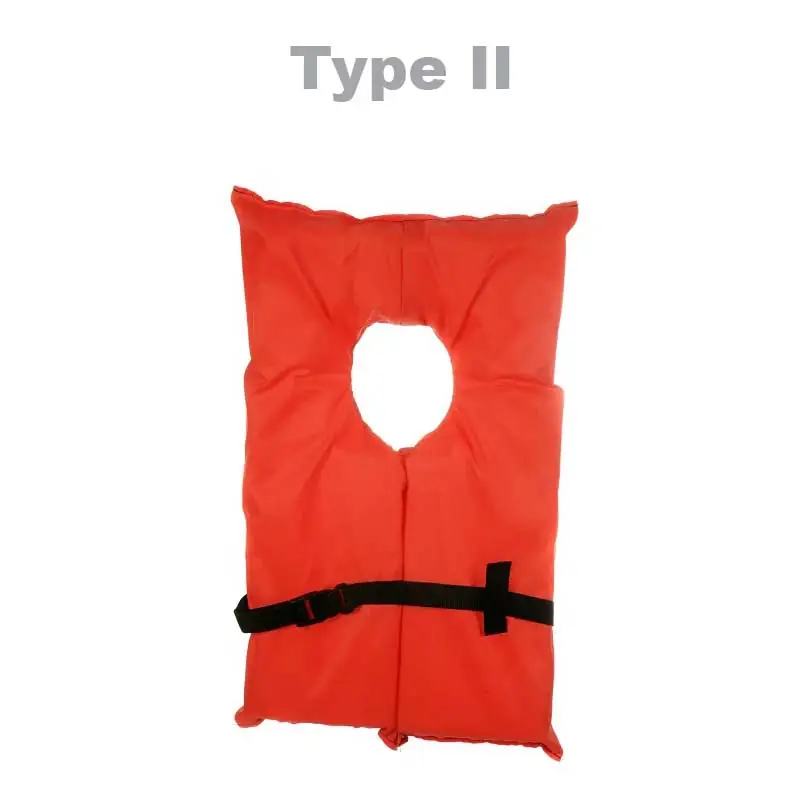 Type II Life Jacket. The orange Horse Shoe style jacket at Riverbound Sports labeled Type II