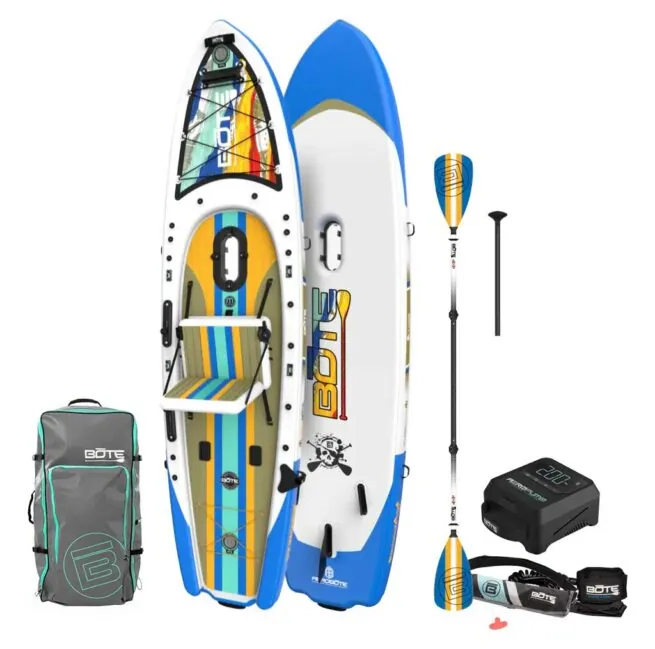 Bote Boards Rackham native fusion SUP with accessory package at Riverbound Sports
