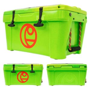Crescent Kayaks Cooler in flash color showing 3 sides at Riverbound Sports.