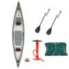 Sea Eagle TC16 Inflatable Canoe Basic Package. Including Canoe, bag, paddles, and pump at Riverbound Sports.