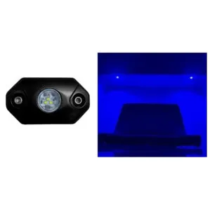 Black Oak LED light with black housing an blue LED light